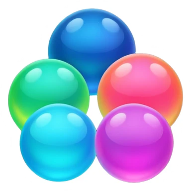 magic spheres, neon, glow sticker
