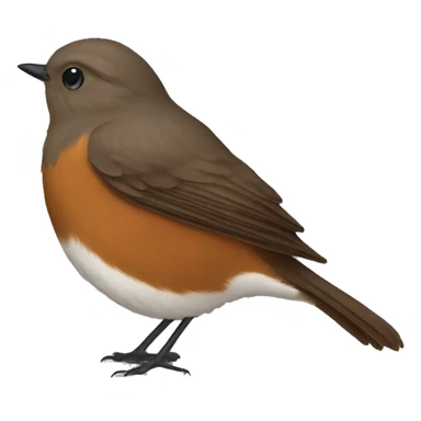 brown jacky winter robin sticker