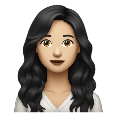 celine song director past lives Asian woman black hair sticker