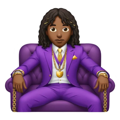 Rick james lying on a dirty couch sticker