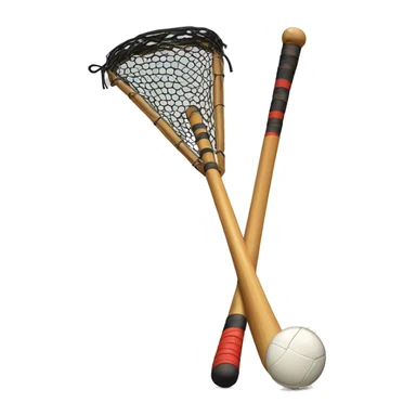 shinty stick and shinty ball sticker