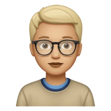 create a character that looks likes developer sticker