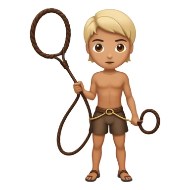 A person whipping a whip sticker