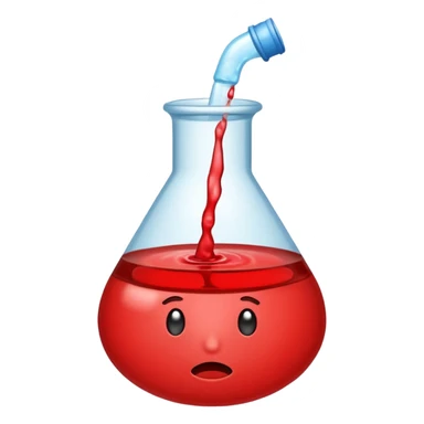 Quiero me crees un emoji de la hormona del cortisol muy elevada o roja sticker