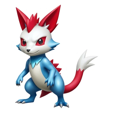 Cool Shiny Digimon-Sneasel-Zangoose-hybrid full body sticker