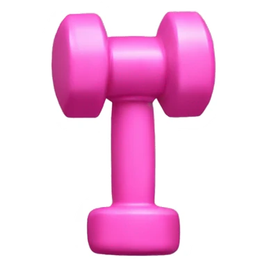 Pink dumbbell sticker