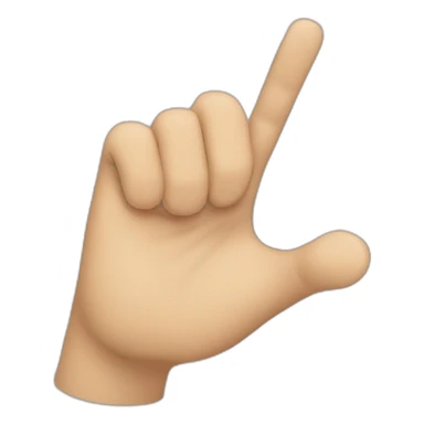 poiting finger  sticker