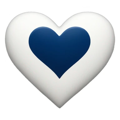 navy blue heart sticker