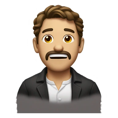 Hombre haciendo mewing sticker