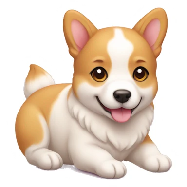 cute kawaii baby dog corgi sticker