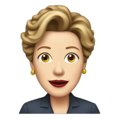 annette bening cartoon sticker