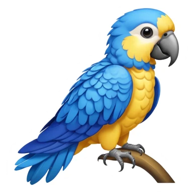 Pappagallo giallo e blu sticker