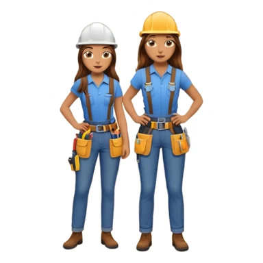 beautiful girl with long brown hair constructing new lounge room area with flat screen tv and couch sticker