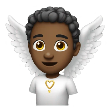 heart eyed angel sticker