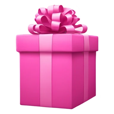 Enormous pink present box with hair styler inside  sticker
