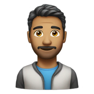 Beautiful programmer man sticker