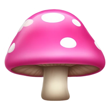 pink mushroom sticker