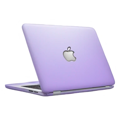 light purple laptop apple sticker