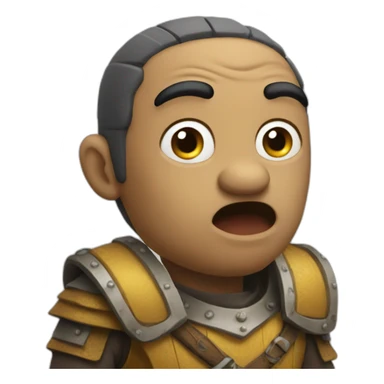 Confused calmar sticker