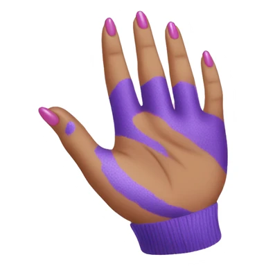 To paint nails on hands sticker