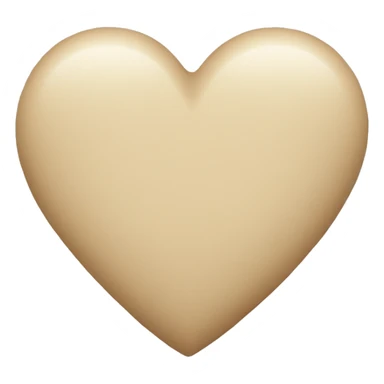 Beige heart  sticker