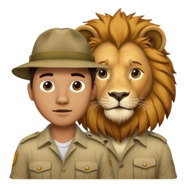 A man wanting to buy a lion. sticker