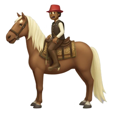 Caballo y una tortuga  sticker