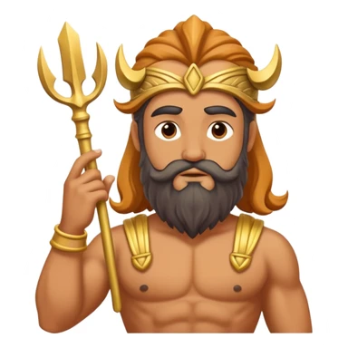 poseidon making quiet sign sticker