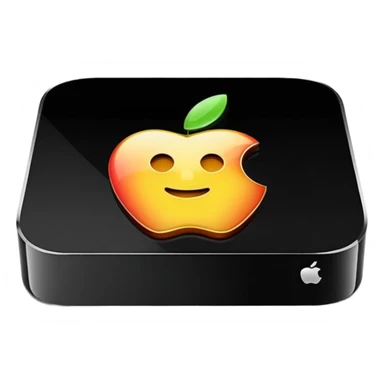 Apple TV case, apple style emoji sticker