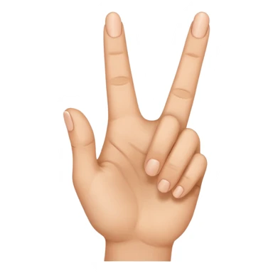 hand emoji with 3 fingers up sticker