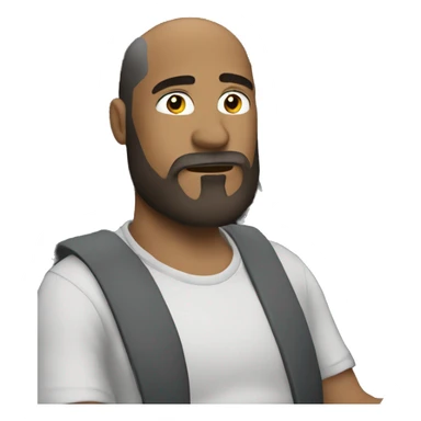 bearded guy in car meme sticker