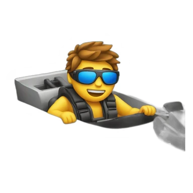 amixem on a racing boat sticker