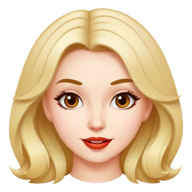 coquette girl with playful expression sticker