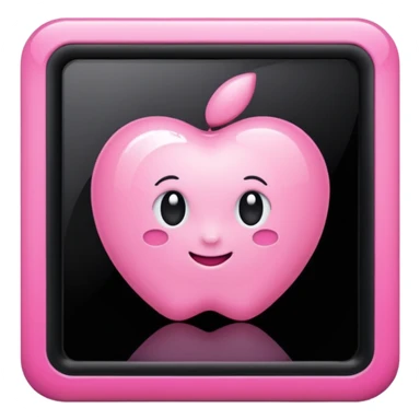 pink girly framed picture sticker