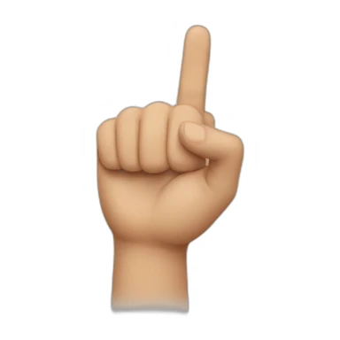 finger pointing down sticker