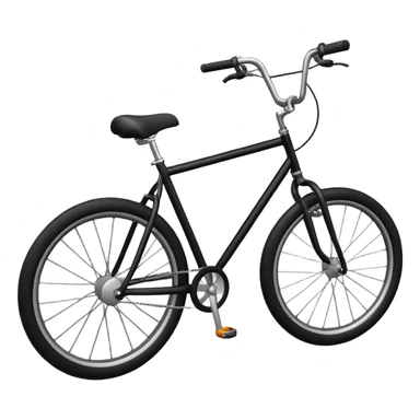 Bike with cartoon sticker