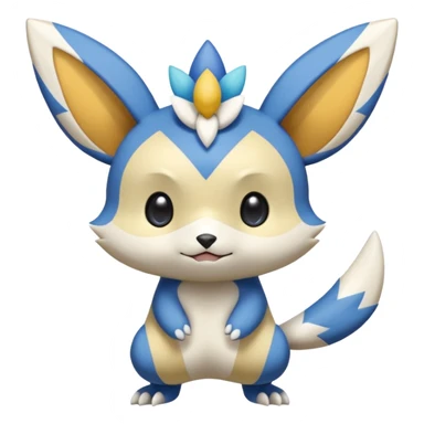 Victini-Pichu-Oshawott-Meowstic-Minccino-Fakémon-hybrid-creature (full body)  sticker