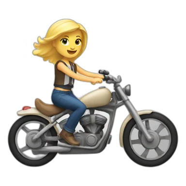 Blond on bikecycle  sticker