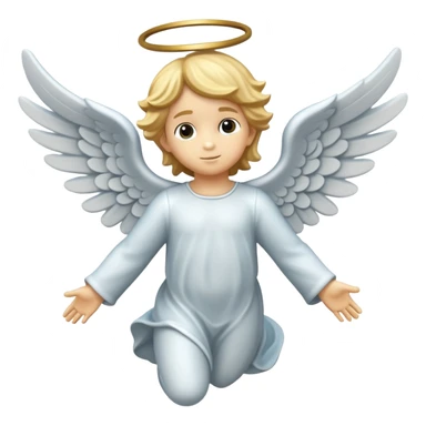 flying angel kid made in stone sticker