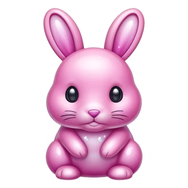  crystallized bunny pink sticker