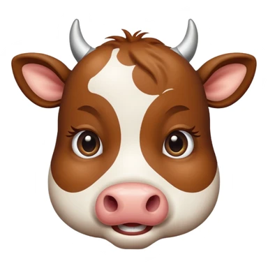 Cow wink sticker