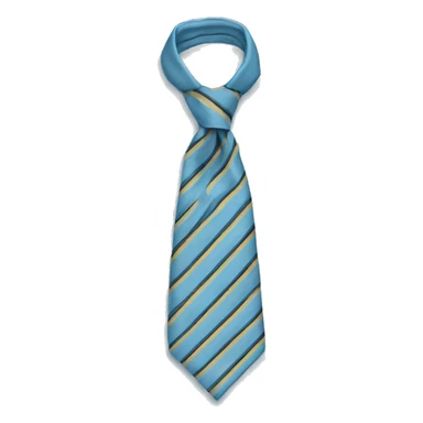 Light blue necktie sticker