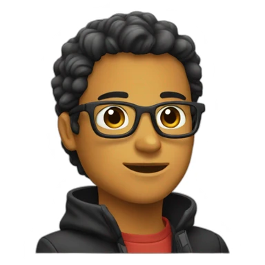 Bottine noire sticker