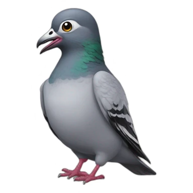 pigeon rapper sticker