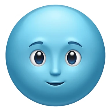 Can you make me an emoji of a blue planet? URANUS sticker