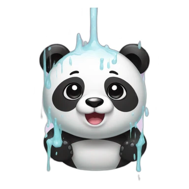 panda in the shower sticker