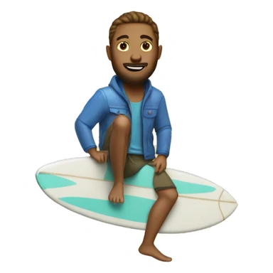 Me on a surfboard  sticker