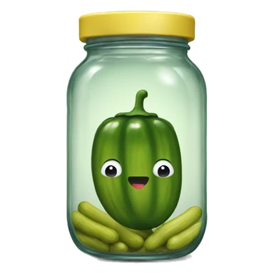Pickles in a jar sticker