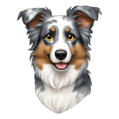 Australian sheperd blue merle sticker