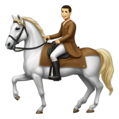 Ronaldo sur un cheval sticker